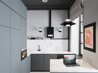 ЛОФТ В СТАРОМ ФОНДЕ, LEHOVA DESIGN LEHOVA DESIGN Small kitchens