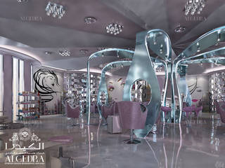 Glamorous beauty salon in Dubai, Algedra Interior Design Algedra Interior Design Gewerbeflächen