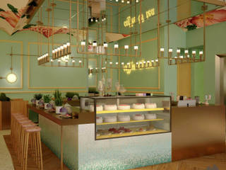 Thiết kế nội thất quán cafe COFFEE &TEA, Công ty trang trí nội thất RIM Decor Công ty trang trí nội thất RIM Decor