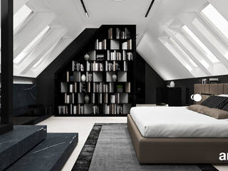 REACH FOR THE STARS | III | Aranżacje sypialni, ARTDESIGN architektura wnętrz ARTDESIGN architektura wnętrz Dormitorios modernos