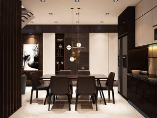 Thiết kế nội thất nhà phố Bình Dương, Công ty trang trí nội thất RIM Decor Công ty trang trí nội thất RIM Decor Cocinas de estilo moderno