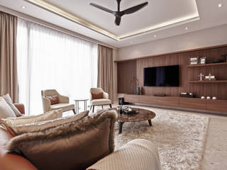 Landed - Cayman Residence, Mr Shopper Studio Pte Ltd Mr Shopper Studio Pte Ltd Modern living room Wood Wood effect