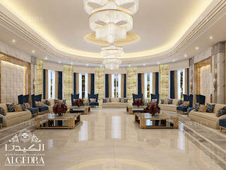 Luxury majlis design in Dubai, Algedra Interior Design Algedra Interior Design クラシックデザインの リビング