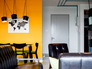 V-House, Kerinthing Design Unit Kerinthing Design Unit Eclectic style dining room