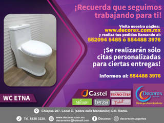 MUEBLES, LAVABOS Y SANITARIOS CASTEL, Decorex Decorex 모던스타일 욕실