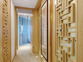 Island Resort , Hong Kong, Darren Design & Associates 戴倫設計 Darren Design & Associates 戴倫設計 Modern corridor, hallway & stairs Wood Wood effect