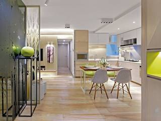 Taikoo Shing, Hong Kong, Darren Design & Associates 戴倫設計 Darren Design & Associates 戴倫設計 Modern dining room Wood Wood effect