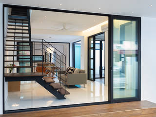 Frame House, Atelier M+A Atelier M+A Modern living room