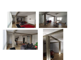 Piso en Santander, Universal Group Universal Group Moderne Wohnzimmer Holz Weiß