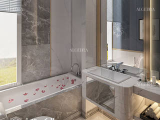 Modern bathroom designs in Abu Dhabi, Algedra Interior Design Algedra Interior Design Casas de banho modernas