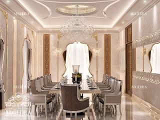 Luxury dining room designs in Dubai, Algedra Interior Design Algedra Interior Design モダンデザインの ダイニング