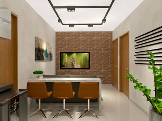 Apartamento Nova Granada, Natália Parreira Design de Interiores Natália Parreira Design de Interiores Salas de estar modernas
