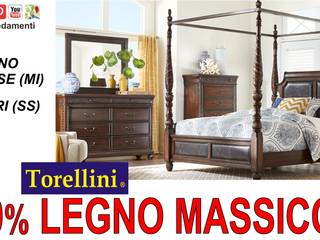 Mobili in Legno Massello a OLBIA e ARZACHENA, Torellini Arredamenti Torellini Arredamenti クラシカルスタイルの 寝室