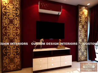 Bedroom Project - Mr Sudhir’s Modern Luxury Bed Room | Dhanbad | Custom Design Interiors, CUSTOM DESIGN INTERIORS PVT. LTD. CUSTOM DESIGN INTERIORS PVT. LTD. Asian style bedroom