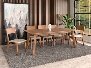 Sala de Jantar / Dinning Room, Móveis Seiva Ltda Móveis Seiva Ltda Modern dining room Solid Wood Multicolored