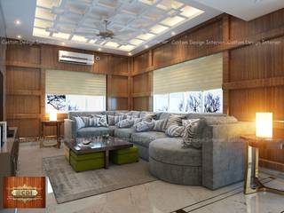 Luxury Living cum Dining Room Project - Mr. Rajkumar Singh's Luxurious Living cum Dinning Interior | Ranchi | Custom Design Interiors, CUSTOM DESIGN INTERIORS PVT. LTD. CUSTOM DESIGN INTERIORS PVT. LTD. Modern living room Wood Wood effect