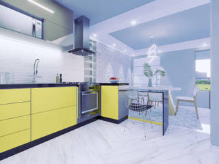 Projeto Cozinha FB, Camenar Interiores Camenar Interiores Small kitchens MDF