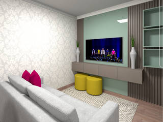 Projeto Sala FR, Camenar Interiores Camenar Interiores Living room