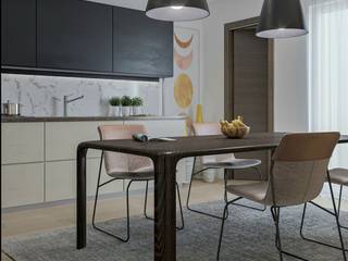 Design e render living e cucina, Santoro Design Render Santoro Design Render Kitchen