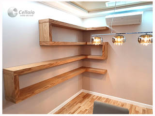 Cellaio - półki do salonu, Cellaio Cellaio ห้องนั่งเล่น ไม้ Wood effect