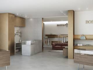 Restyling Negozio 200 mq, Lascia la Scia S.n.c. Lascia la Scia S.n.c. Commercial spaces Wood Beige