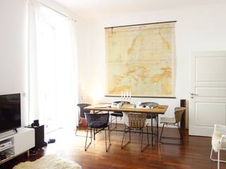 Home Staging Eigentumswohnung Rummelsburger Bucht, Butterfly Home Staging | Interior Design Butterfly Home Staging | Interior Design Sala da pranzo in stile scandinavo Legno Effetto legno