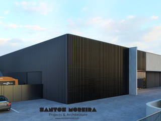 Armazéns Industriais, Santos Moreira Arquitetos Santos Moreira Arquitetos Modern style study/office Concrete
