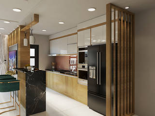 Thiết kế nội thất căn hộ chị Kelly tại Riverpark Premier, AN PHÚ DESIGN & BUILD AN PHÚ DESIGN & BUILD