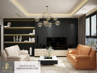 Thiết kế nội thất căn hộ anh Sơn - Kingston Phú Nhuận, AN PHÚ DESIGN & BUILD AN PHÚ DESIGN & BUILD