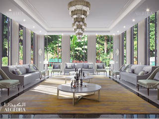 Modern majlis design in Dubai, Algedra Interior Design Algedra Interior Design Modern living room