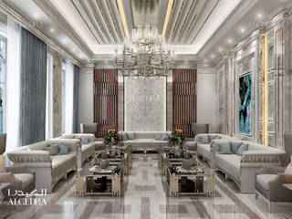 Modern majlis design in Dubai, Algedra Interior Design Algedra Interior Design Soggiorno moderno