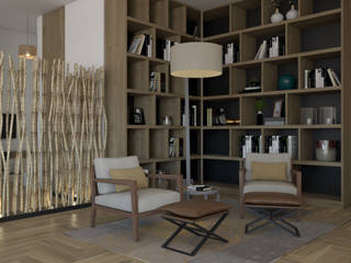 Habitação para Alojamento temporário, BORAGUI - Design Studio BORAGUI - Design Studio Rustikale Arbeitszimmer