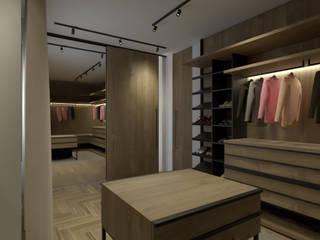 Habitação para Alojamento temporário, BORAGUI - Design Studio BORAGUI - Design Studio Rustikale Ankleidezimmer