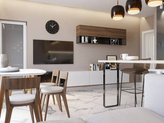 Квартира на Юбилейной, STUDIO-A STUDIO-A Cocinas de estilo minimalista
