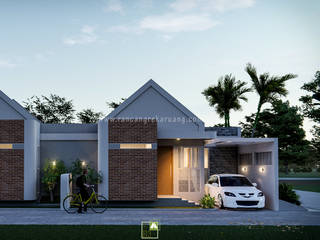 CLR Residence - Desain Perumahan Ibu Chaca - Manokwari, Papua, Rancang Reka Ruang Rancang Reka Ruang Small houses Concrete