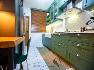 Cozinha Verde, CAROLINA VIEIRA CAROLINA VIEIRA Küchenzeile MDF