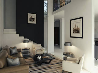 Casa Esmeralda, Render Design Render Design Modern living room Concrete