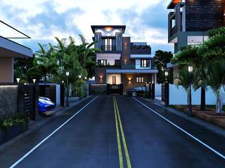 Best Architects In palakkad, kerala, Monnaie Interiors Pvt Ltd Monnaie Interiors Pvt Ltd Rumah keluarga besar MDF