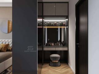 Thiết kế nội thất căn hộ Feliz en Vista: Phong cách Hiện đại, SHINE DESIGN SHINE DESIGN Phòng thay đồ phong cách hiện đại