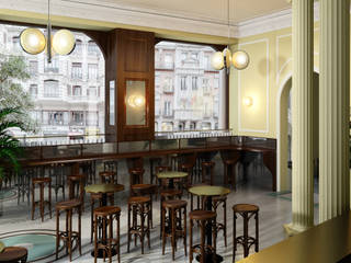 Restaurante Hotel Las Letras (Madrid), Lau3Design Lau3Design Espacios comerciales