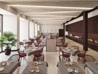 Proyecto para Parador, Lau3Design Lau3Design Eclectic style dining room