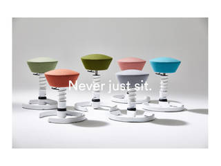 Never Just Sit. , Aeris GmbH Aeris GmbH Nowoczesne domowe biuro i gabinet Krzesła