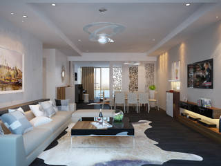 Thiết kế nội thất căn hộ Masteri quận 2- anh Chiến, AN PHÚ DESIGN & BUILD AN PHÚ DESIGN & BUILD