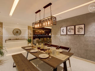 ADEEB'S APARTMENT AT MARINE DRIVE KOCHI, DLIFE Home Interiors DLIFE Home Interiors Comedores de estilo moderno
