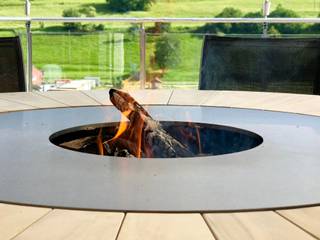 Feuertisch artOur, stahl-art Rufer GmbH stahl-art Rufer GmbH Jardines de estilo moderno