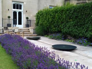 An L shaped town garden, Alex Johnson landscape Alex Johnson landscape Mediterranean style garden Limestone