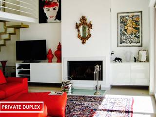 Private Duplex, Archit_Studio2 Archit_Studio2 Modern living room