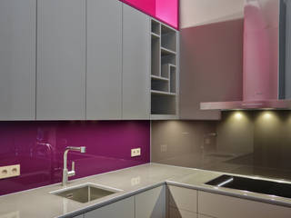 Farb- und Möbelkonzept für eine Altbauwohnung in Wien, harryclarkinterior harryclarkinterior Modern kitchen