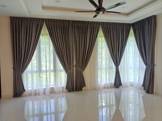 Hijaun Residence, Yobeco Curtain Yobeco Curtain ห้องนั่งเล่น