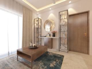 3BHK @Aparna Sarene Park, Hyderabad., Inside Storiez Inside Storiez Soggiorno in stile asiatico Compensato